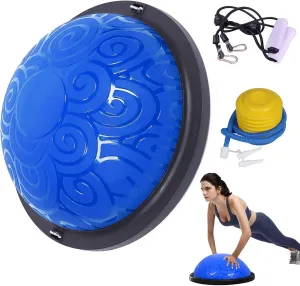 1500LBS Half Exercise Ball Trainer-Balance Ball | Core Ball for Exercise-Balance Ball Trainer,Therapy Ball,Full Body Medicine Workout and Yoga&Pilates - for Home Gym Workouts
