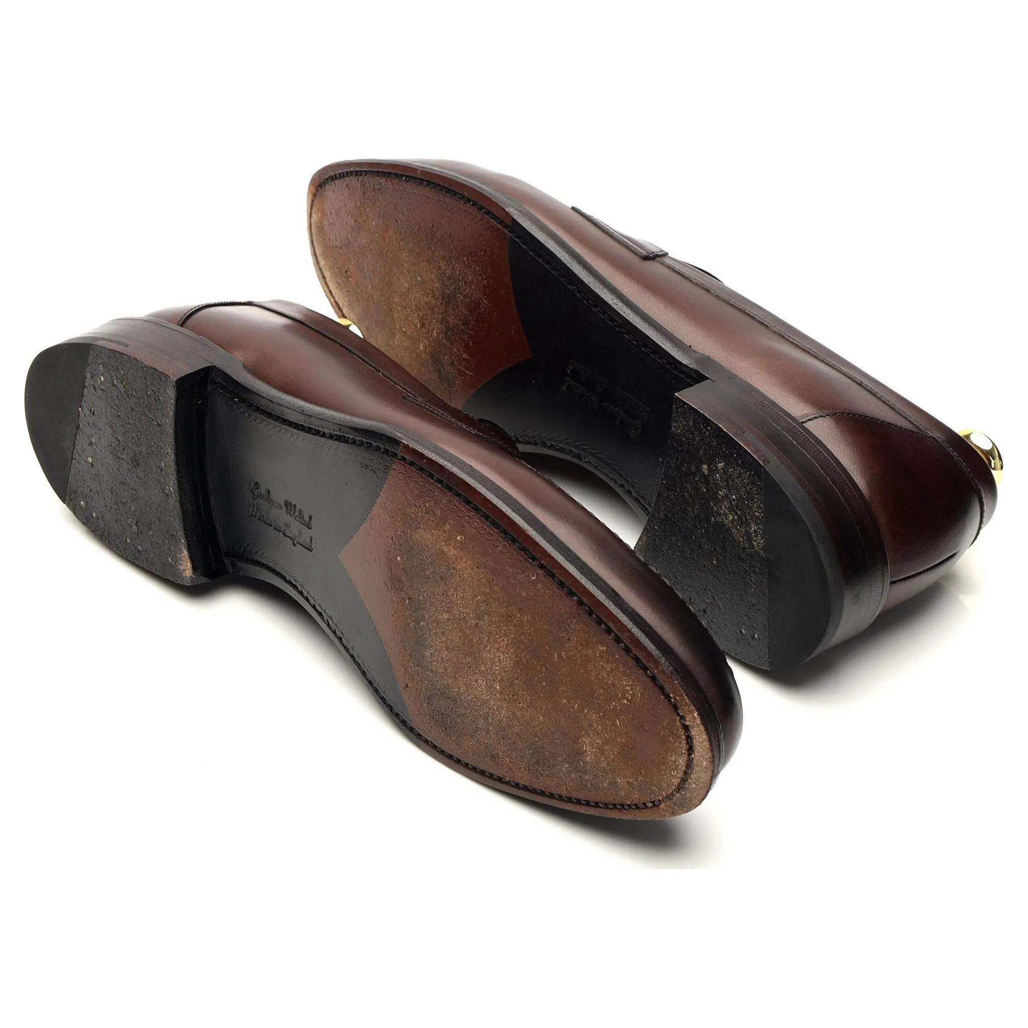 1880 'Hornbeam' Dark Brown Leather Loafer UK 7 F