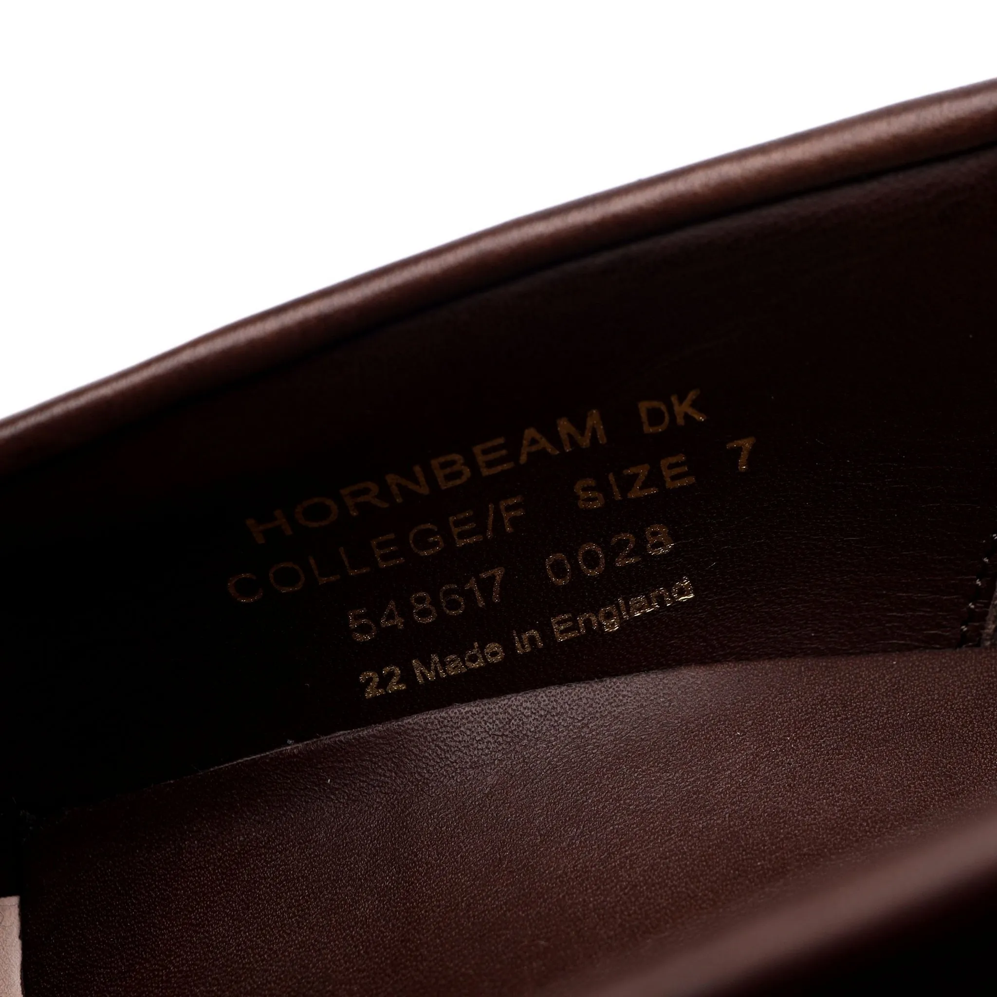 1880 'Hornbeam' Dark Brown Leather Loafer UK 7 F