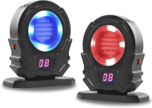 2 Pack Portable Laser Trainer Target - Dry Fire Laser Training System for Reactive Laser Shooting Counting Laser, Training Targets Compatible Most of Laser Cartridges