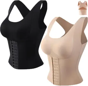 3 in 1 Waist Trainer Bra for Women, Brachom Bra Belly Fat, Brachom Waist Trainer Bra, 3-in-1 Waist Trainer Bra