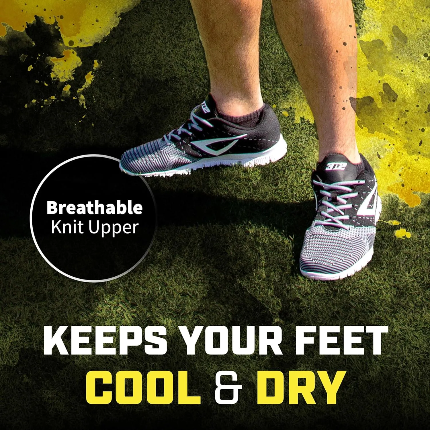 3N2 K-NIT Trainer Lightweight Shoes – Breathable & Comfortable Sneakers for Casual Walking & Running - Non Slip