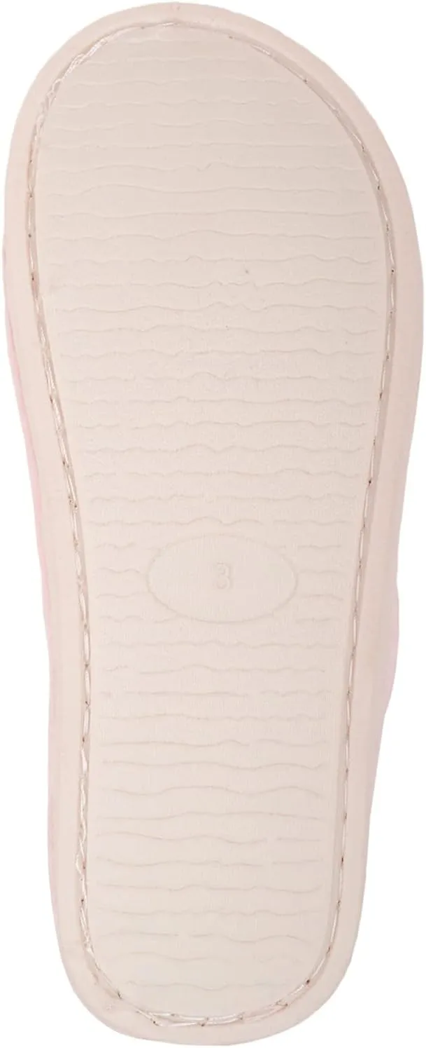 ABSOLUTE FOOTWEAR Womens Easy Slip On Winter Mule Slipper with Cushioned Insock and Bow Design