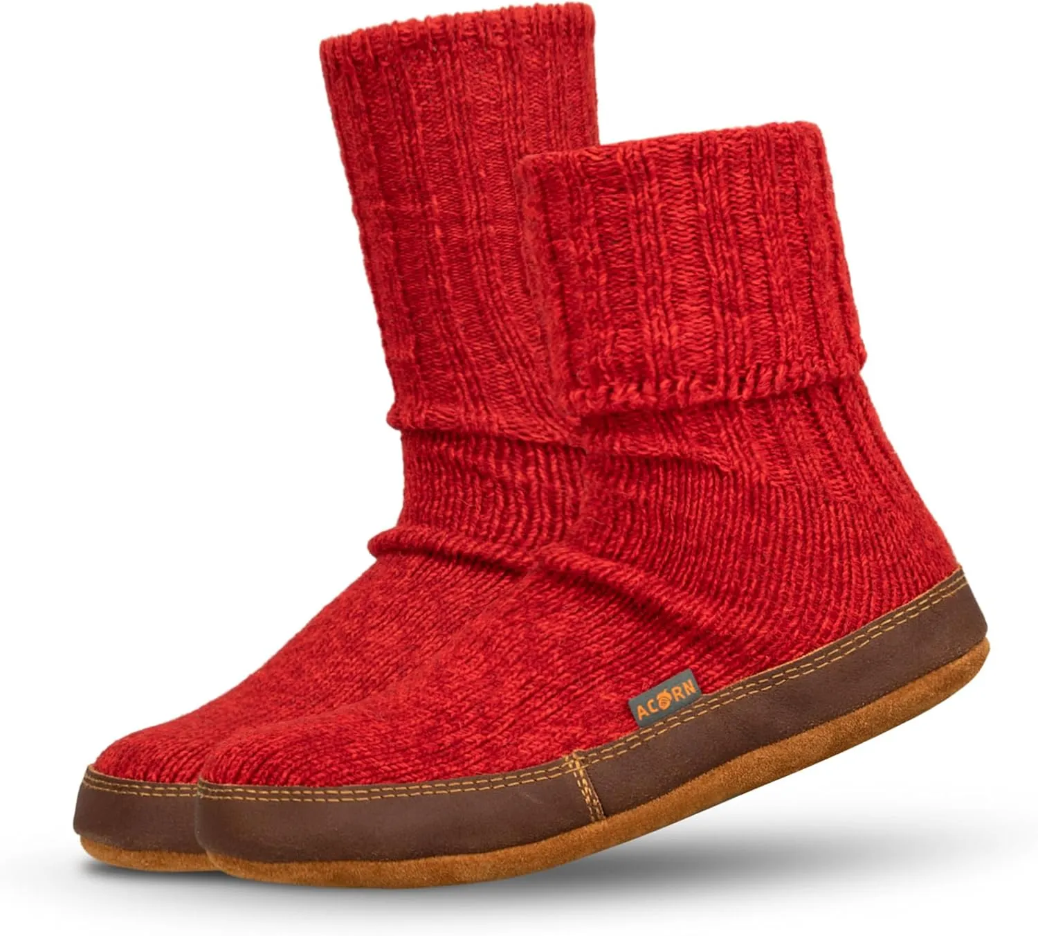Acorn Mens and Womens Original Slipper Socks - Cloud Cushion, Ragg Wool, Moisture-Wicking, Suede Sole