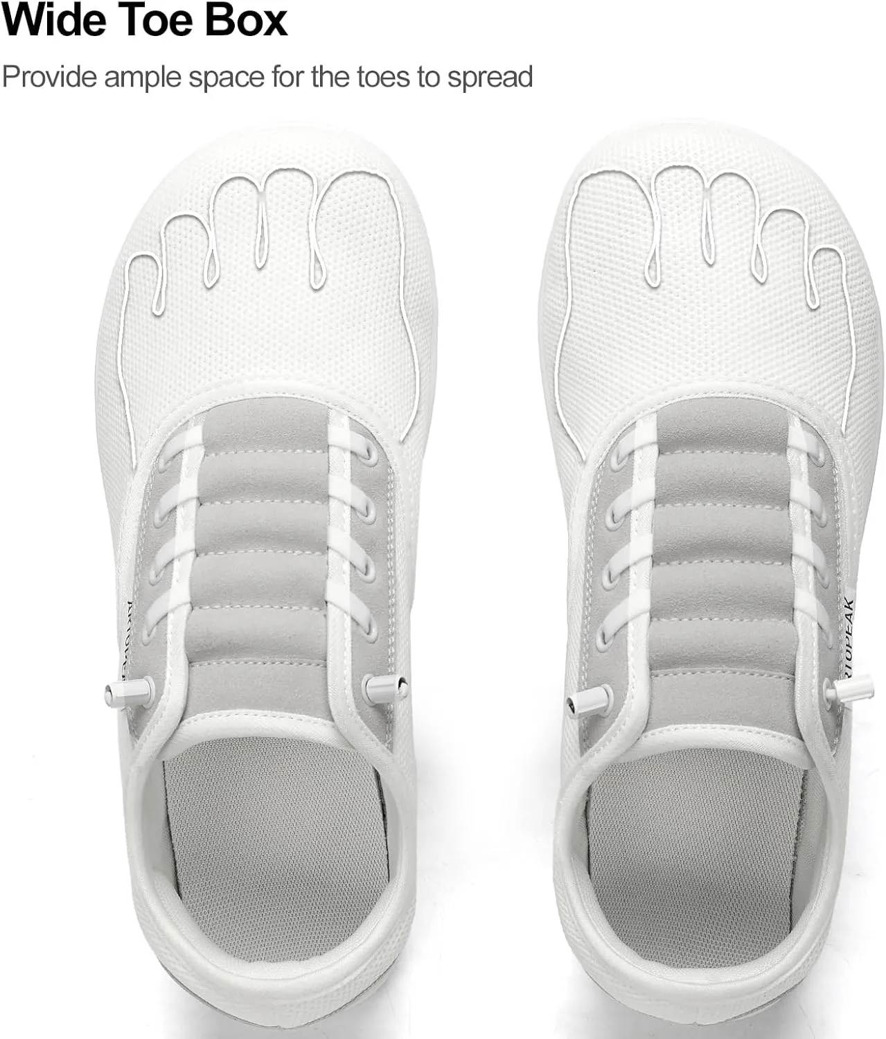 Adapt Knit Trainer Wide Toe Box Shoe with Earth-Link Grounding, Zero-Drop Sole, Breathable Knit Upper & Machine Washable Perfect for Daily Wear & Light Training
