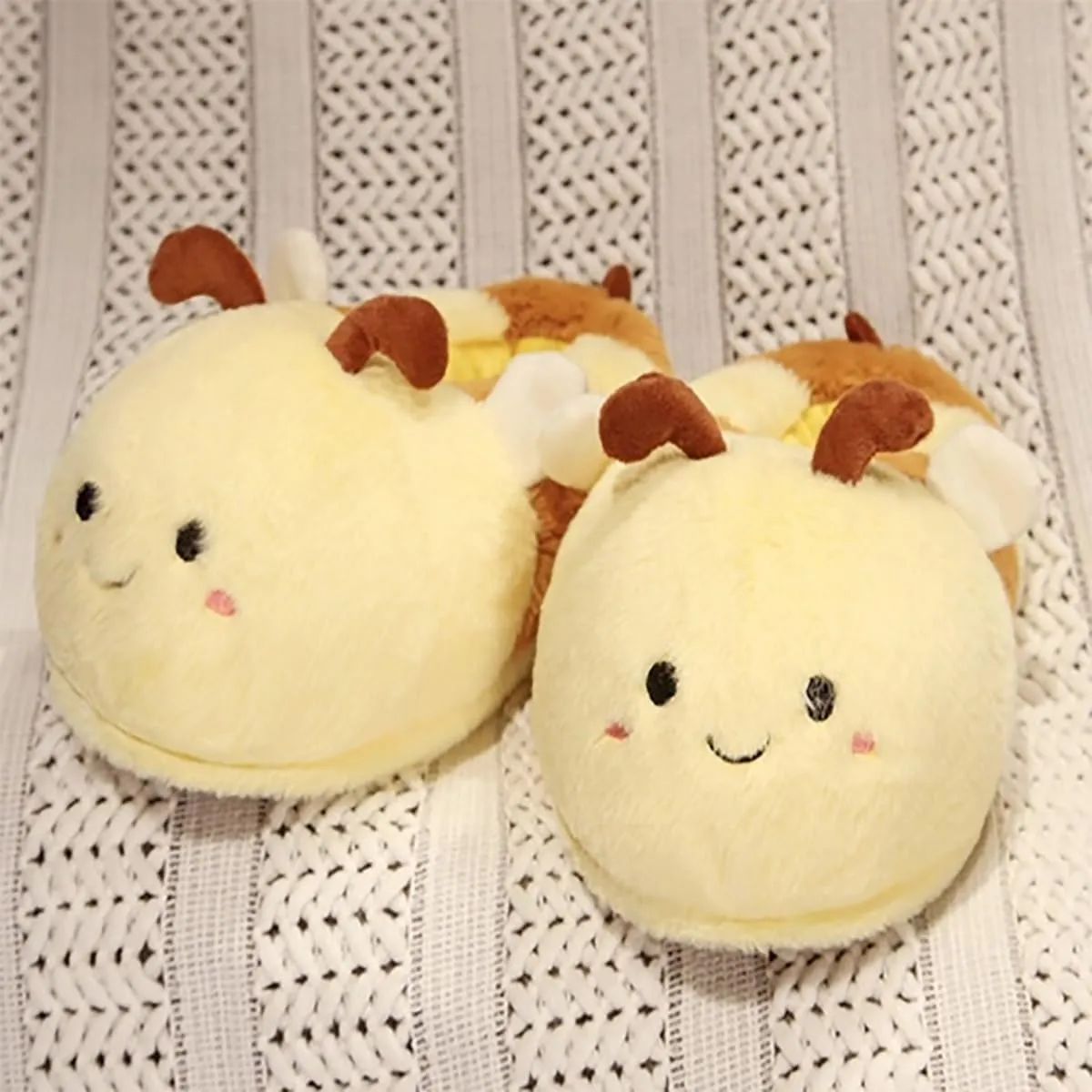 Adult warm hippo slippers, tiger, dinosaur, elephant, bee cotton slippers, animal slipper
