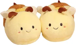 Adult warm hippo slippers, tiger, dinosaur, elephant, bee cotton slippers, animal slipper