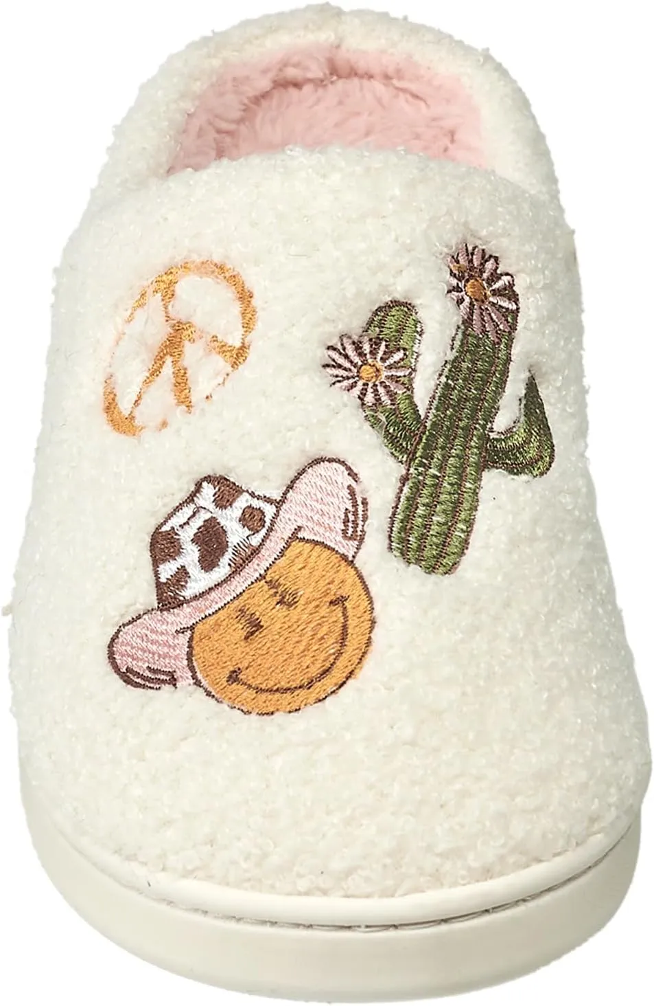 AEROPOSTALE Women's Slippers - Fuzzy Cushioned Comfort Slip-On House Shoes Clog Slipper, Indoor Outdoor Slippers - Printed Design- Slippers for Women