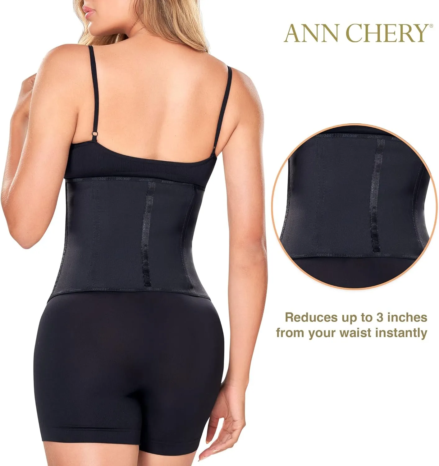 Ann Chery Corset Waist Trainer for Women’s Weight Loss - Colombian Waist Cincher - 2 Hook Latex Body Shaper - Edition 2026