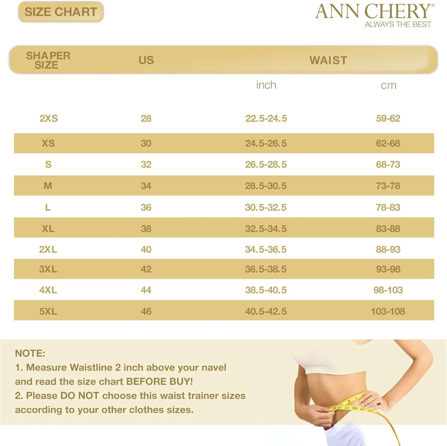 Ann Chery Corset Waist Trainer for Women’s Weight Loss - Colombian Waist Cincher - Latex Body Shaper - Included Lotion