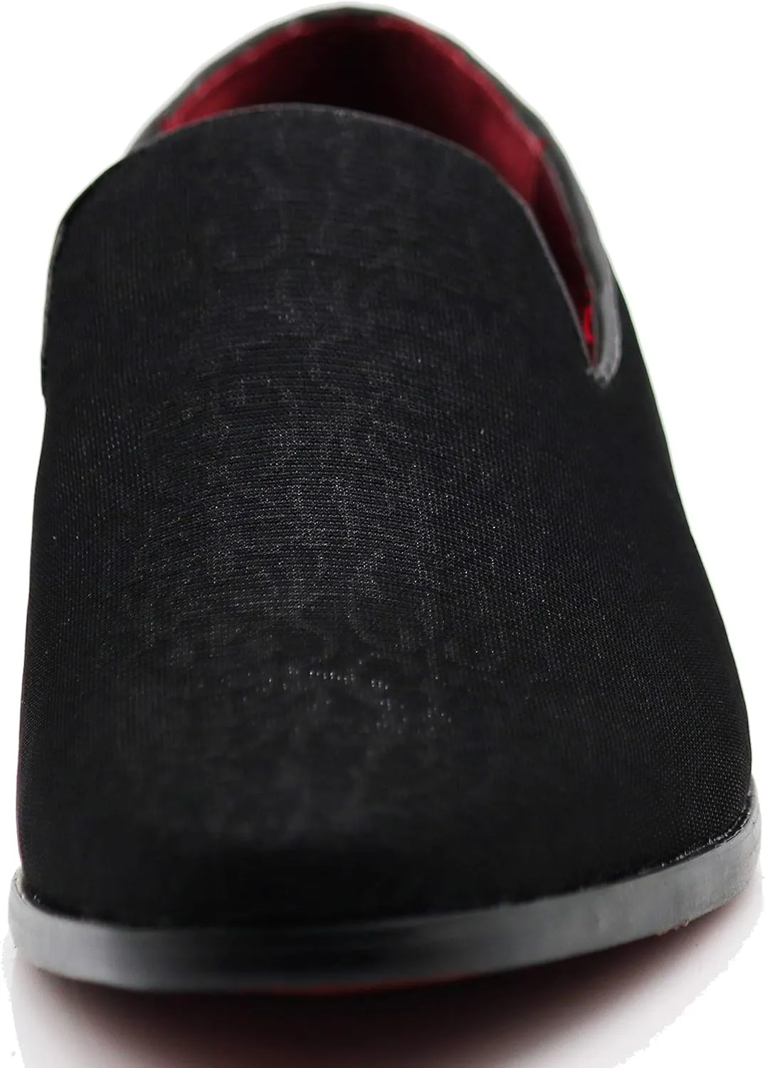 ARK1 Men's Vintage Satin Silky Floral Fashion Dress Loafer Slip On Tuxedo Formal Dress Shoes Designer