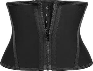 Atbuty Short Torso Waist Trainer for Women Underbust Latex Waist Corsets Cincher Hourglass Body Shaper