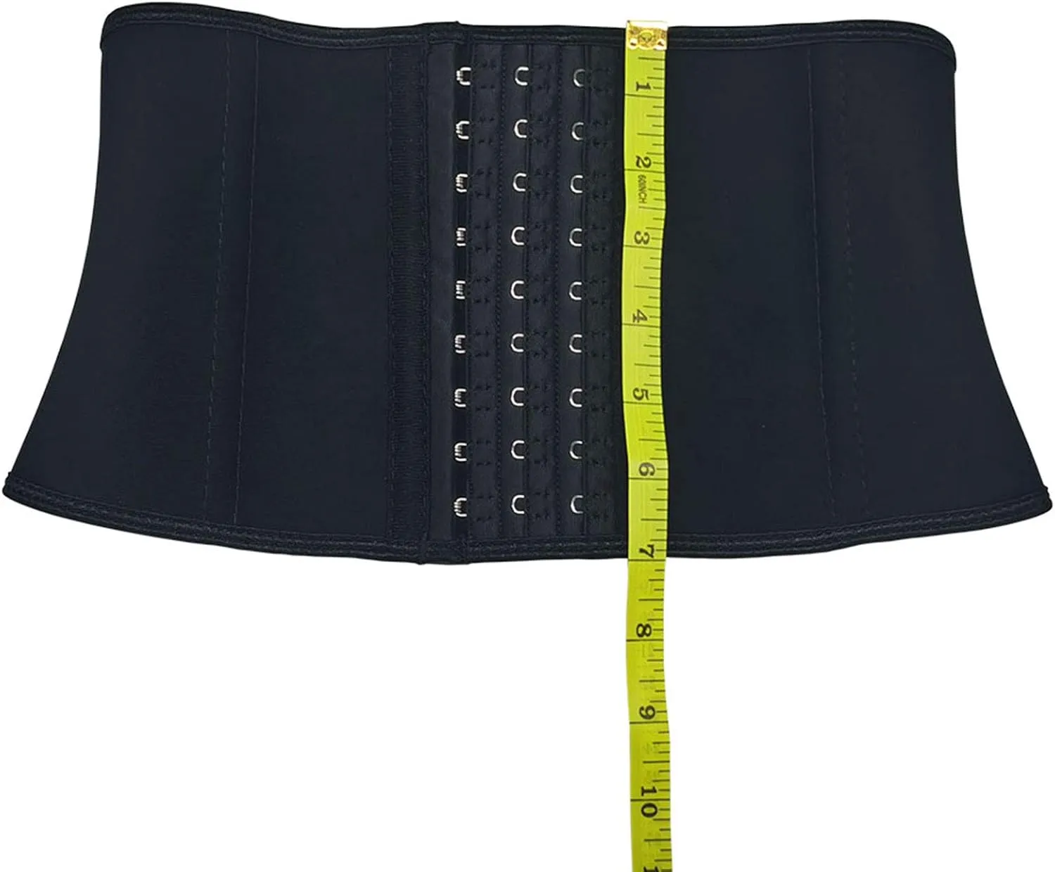Atbuty Super Short Torso Waist Trainers Cincher Corset Tummy Shaper Slimming Latex Girdle