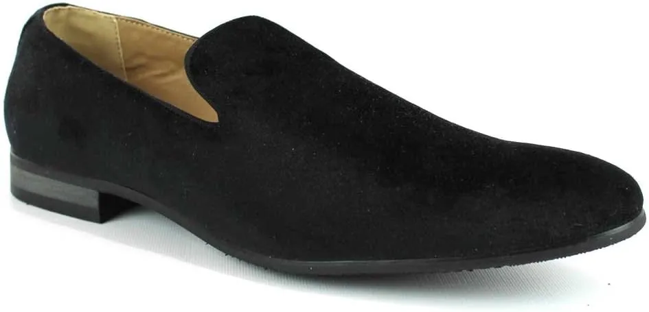 AZAR MAN Men's Velvet Slip On Loafer Dress Shoes Tudors