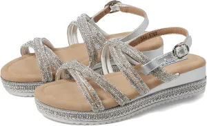 Badgley Mischka Girl's Angela Platform Sandal (Little Big Kids)