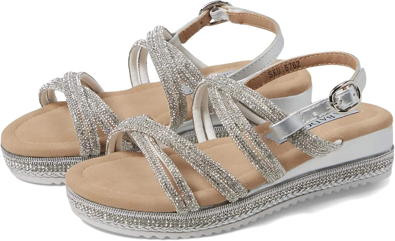 Badgley Mischka Girl's Angela Platform Sandal (Little Big Kids)