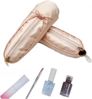 Ballet Dance Shoe Makeup Bag For Little Girls, Ballerina Slipper Makeup Pouch Bag, Ballet Pointe Shoes Gifts (2 pcs)