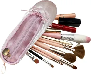 Ballet Shoe Makeup Bag, Small Cosmetic Bag for Trip Portable Cosmetic Travel Bag, Ballerina Slipper Makeup Pouch Bag, Makeup Organizer Bag Cosmetic Organizer for Woman