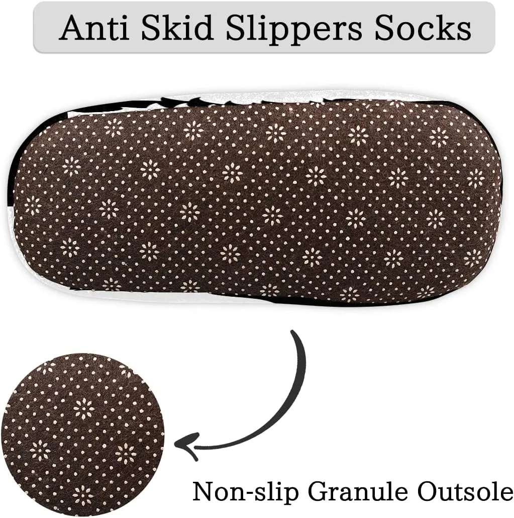 Bardic House Slippers for Women and Men, Soft Non Slip Cozy Slippers Funny Fuzzy Slipper Socks for Indoor Outdoor