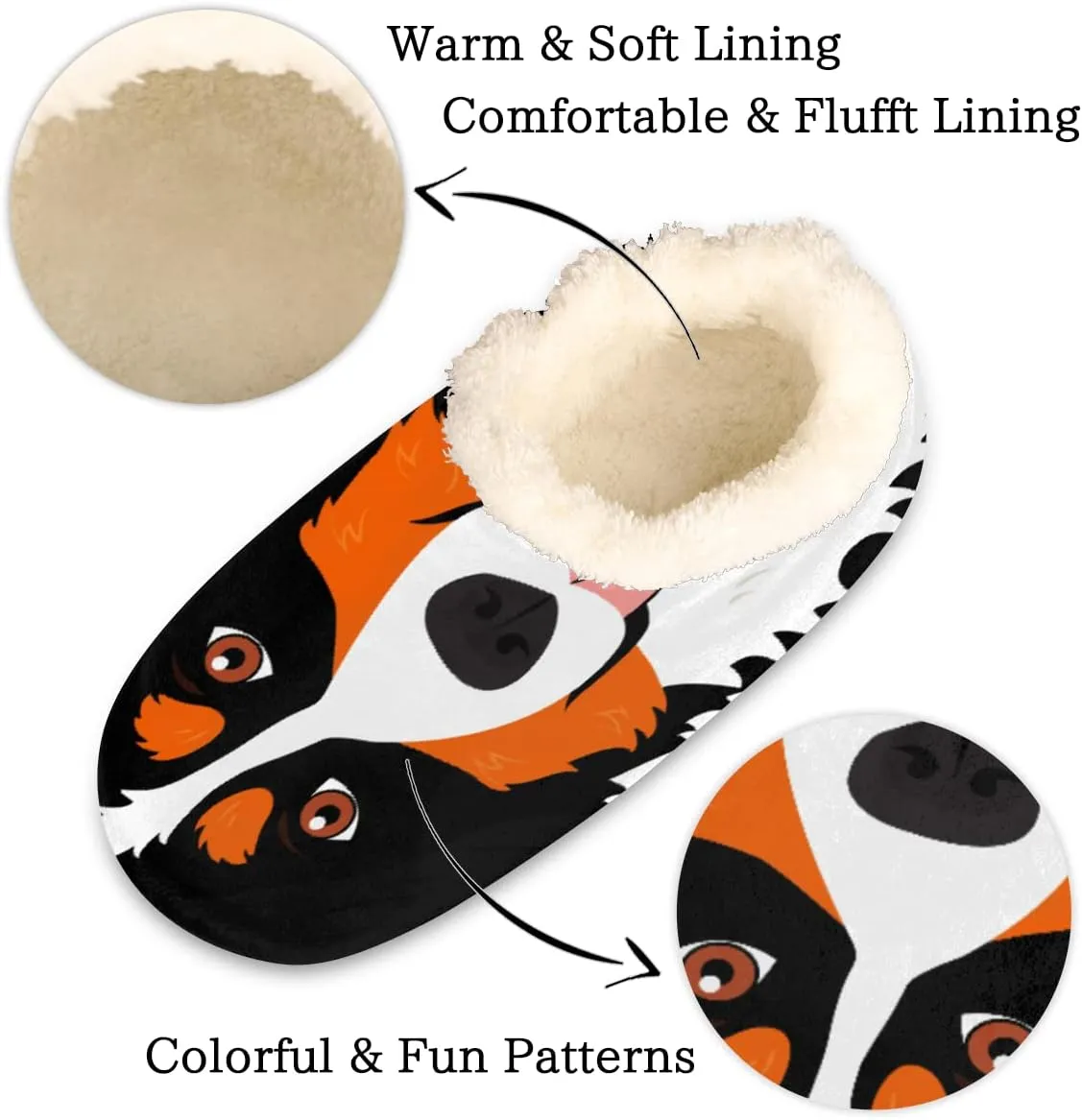 Bardic House Slippers for Women and Men, Soft Non Slip Cozy Slippers Funny Fuzzy Slipper Socks for Indoor Outdoor