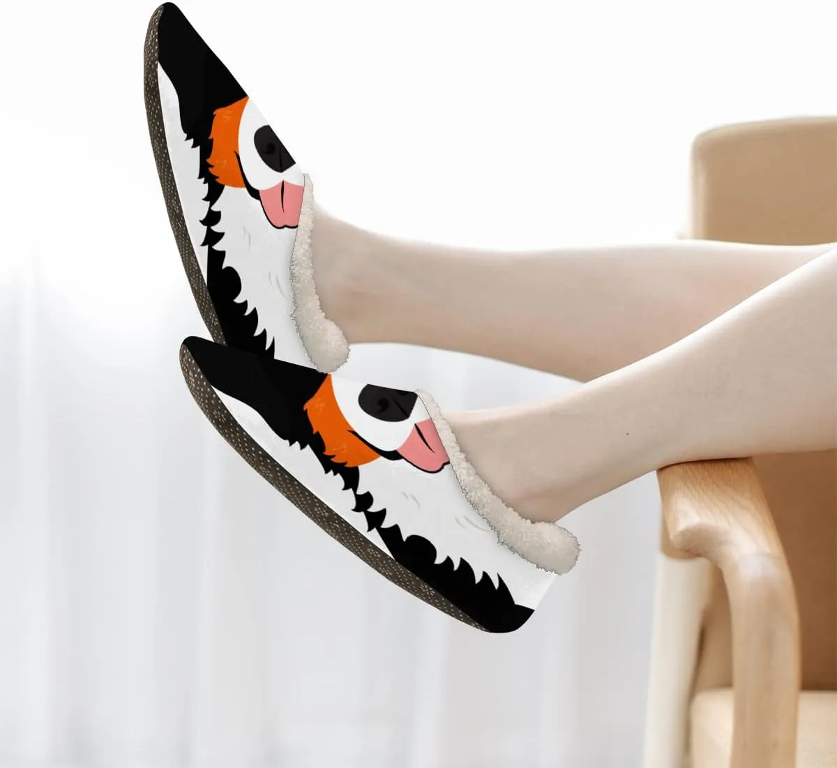 Bardic House Slippers for Women and Men, Soft Non Slip Cozy Slippers Funny Fuzzy Slipper Socks for Indoor Outdoor