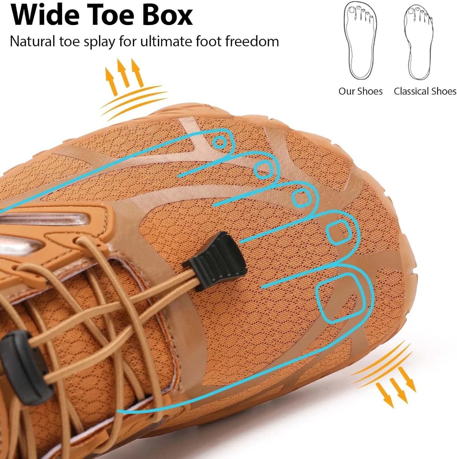Barefoot Shoes Men Wide Toe Box Zero Drop Minimalist Shoes for Workout Cross-Trainer Walking Hiking Water Weightlifting Grounded Footwear
