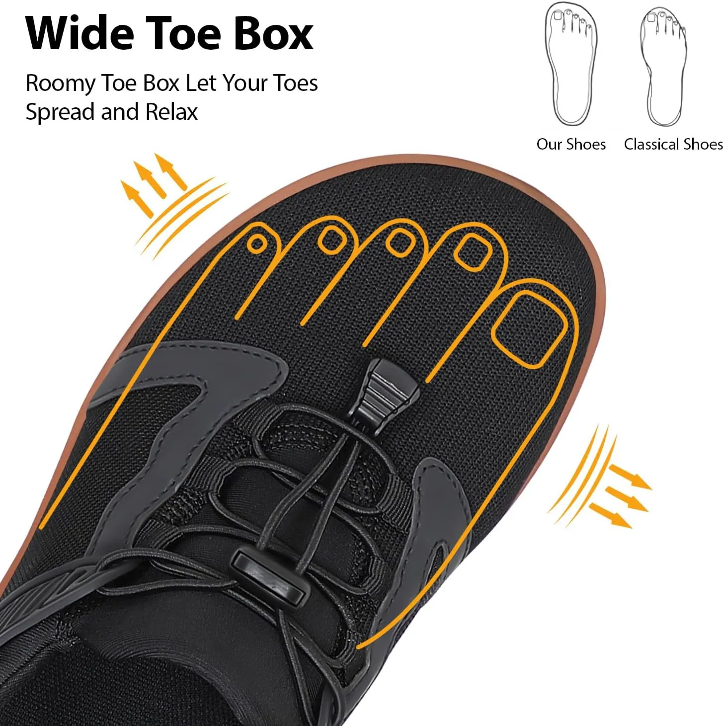 Barefoot Shoes Mens Womens Minimalist Cross-Trainer Shoes Wide Toe Box Zero Drop Sole Trail Running Walking Sneakers Grounded Footwear