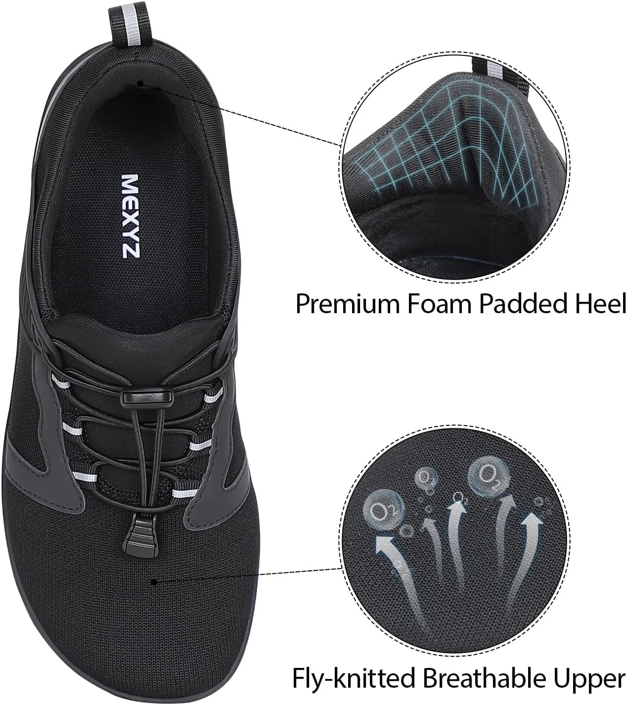 Barefoot Shoes Mens Womens Minimalist Cross-Trainer Shoes Wide Toe Box Zero Drop Sole Trail Running Walking Sneakers Grounded Footwear