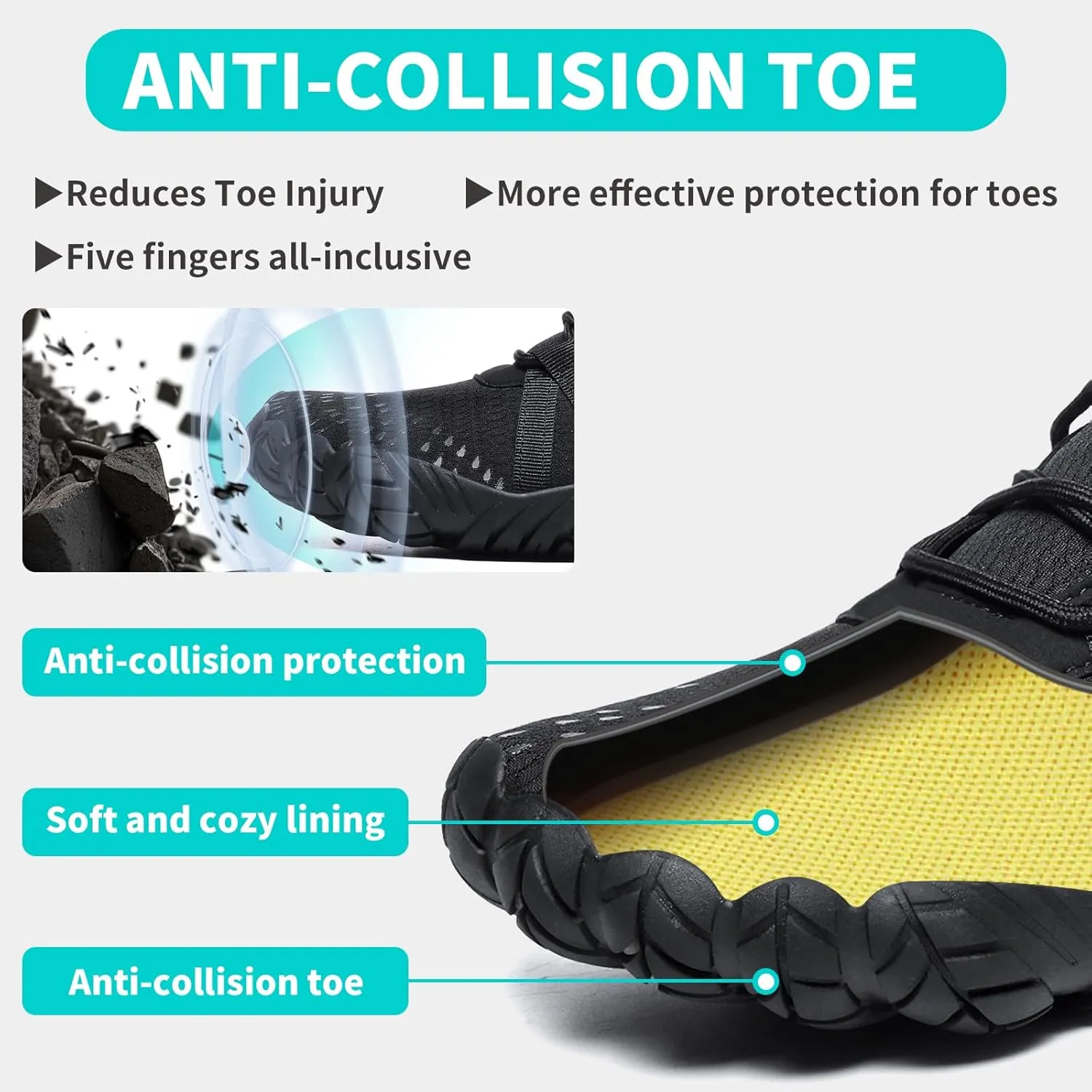 Barefoot Shoes Women Men Minimalist Zero Drop Wide Toe Box Water Shoes Hiking Barefoot Footwear Unisex Sneakers for Workout Cross-Trainer Walking Running Camping Beach Weightlifting Grounding Sport