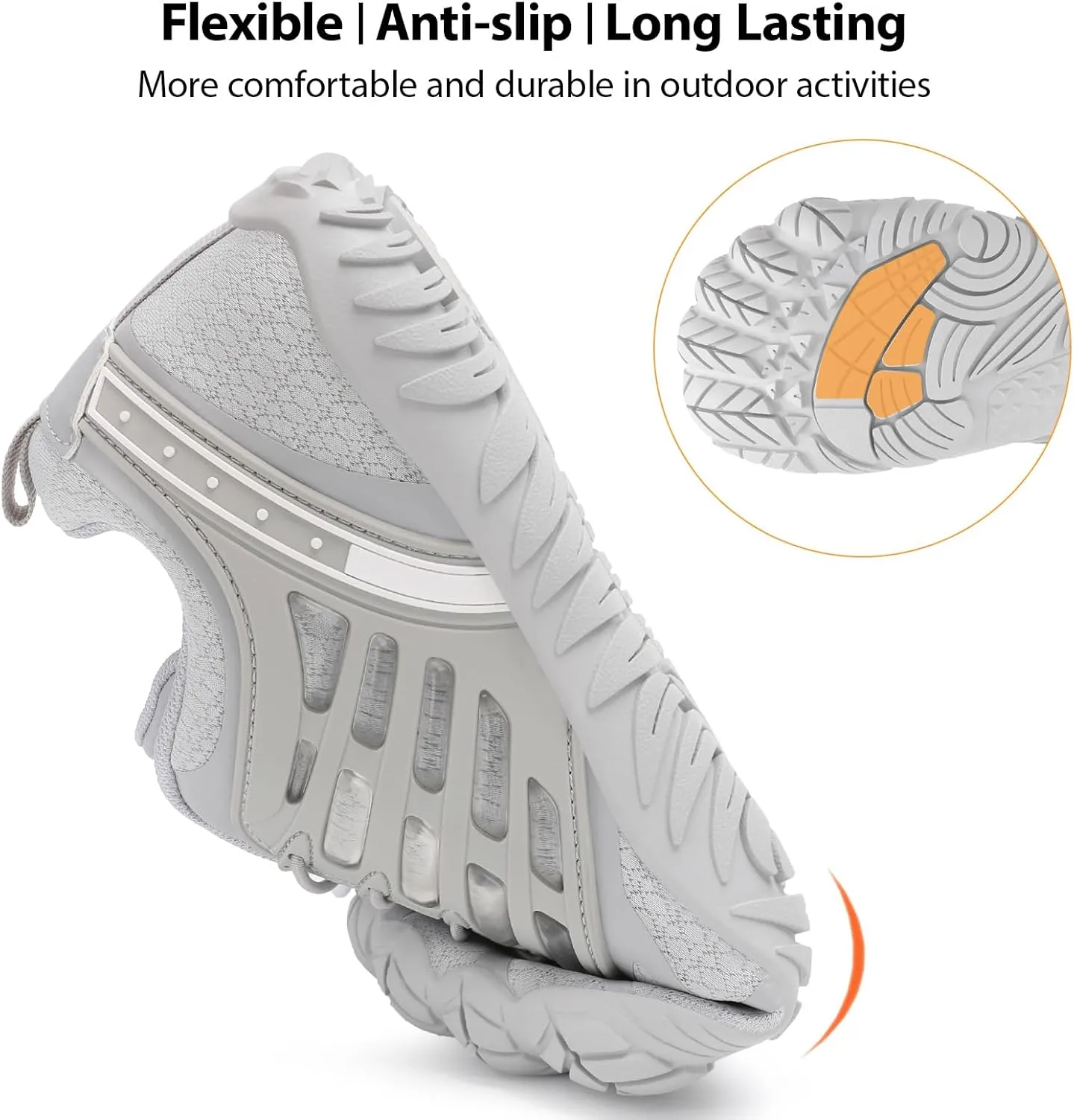 Barefoot Shoes Women Wide Toe Box Zero Drop Minimalist Shoes for Workout Cross-Trainer Walking Hiking Water Hike Grounded Footwear