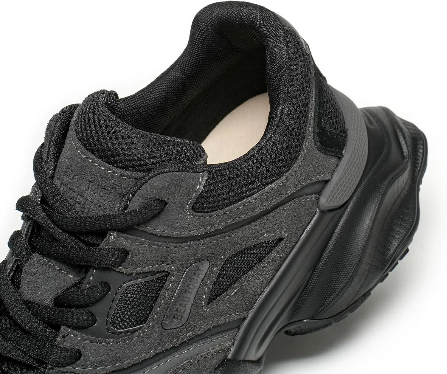 BEAU TODAY Womens Walking Shoes, Casual Fashion Wide Sneakers for Women, Comfortable Retro Walkikng Sneakers, Lightweight Breathable Non-Slip Trainer Workout Gym Athletic Running Shoes