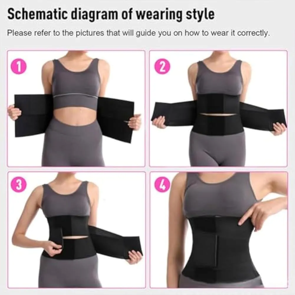 Belt Waist Cincher Ab Belt Tummy Control Body Shaper with Triple Wrap Women, Floralshe Fajas, Plus Size