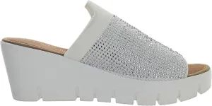 Bernie Mev Women's Venti Crystal Wedge Heel Sandal