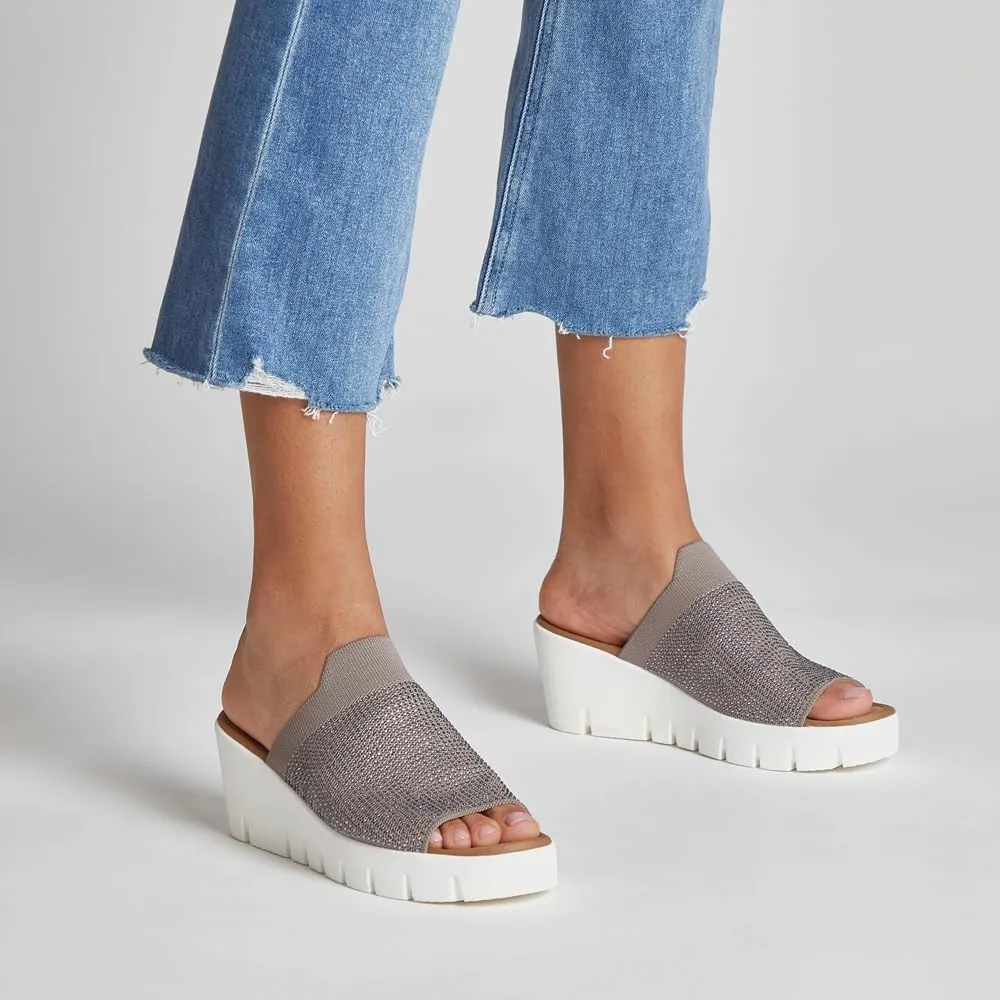 Bernie Mev Women's Venti Crystal Wedge Heel Sandal