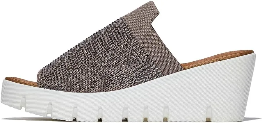 Bernie Mev Women's Venti Crystal Wedge Heel Sandal