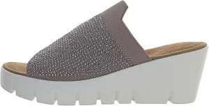Bernie Mev Women's Venti Crystal Wedge Heel Sandal