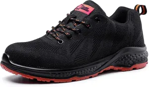 Black Hammer Mens Safety Trainers Steel Toe Cap S1P Slip Resistant SRC Lightweight Steel Midsole Work Breathable Shoes Ankle Hiker 2292