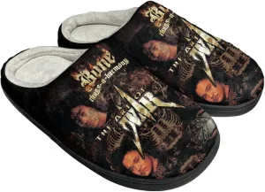 Bone Band Thugs Music N Rap Harmony Cotton Slippers Women Mans Home Keep Warm Slip On Shoes Lightweight Plush Outdoor Indoor Slipper Anti Skid Shoe