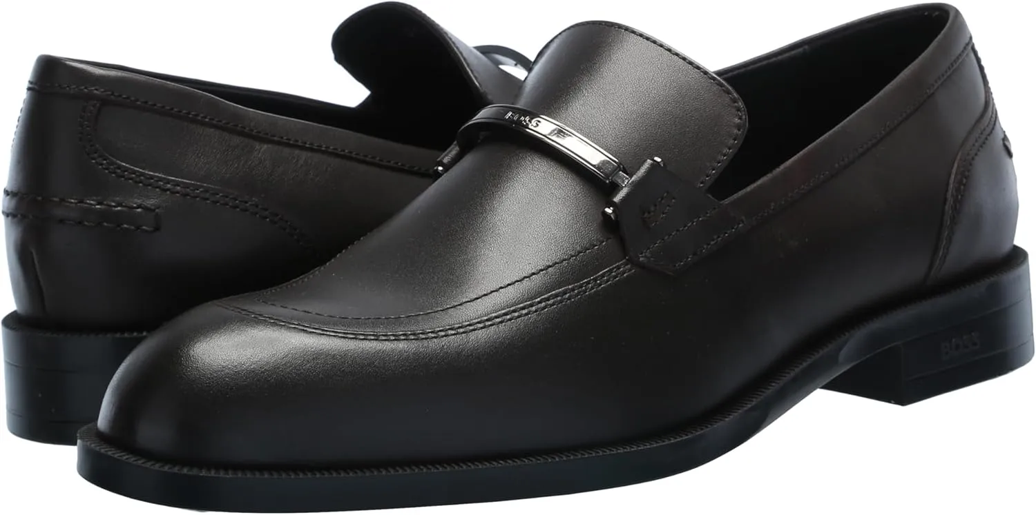 BOSS Men's Tayil Smooth Leather Bit Loafer