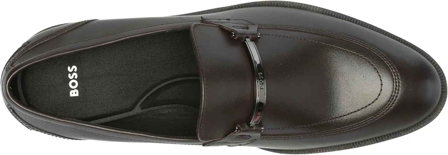 BOSS Men's Tayil Smooth Leather Bit Loafer