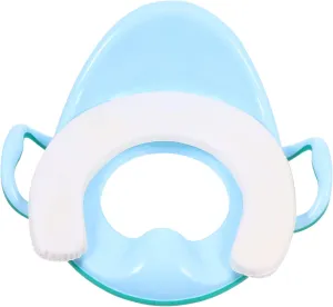 Boys and Girls's Toilet Seat Potty Trainer Soft Seat Sturdy Handles Non-slip Ring Universal Fit for Most Toilets (boys Girls 1-7 Years)