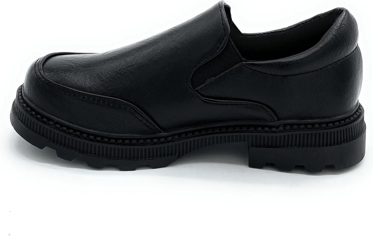 Boy's Comfort Dress School Shoes Uniform Loafer Church Slip-On Shoes Faux-Leather