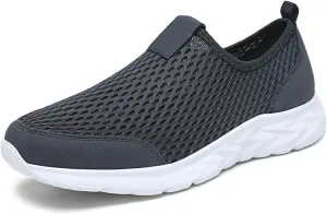 Breathable Mesh Slip on Shoes for Women Men Walking Loafer Indoor Outdoor Shoes Lightweight Non Slip Running Shoe Arch Support Slip On Sneakers Mesh Workout Sports Sneakers