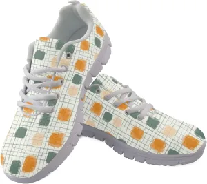 Breathable Sports Shoes for Women Teens Trainer Running Travel Sneaker Walking Low Heel Lightweight Sneakers