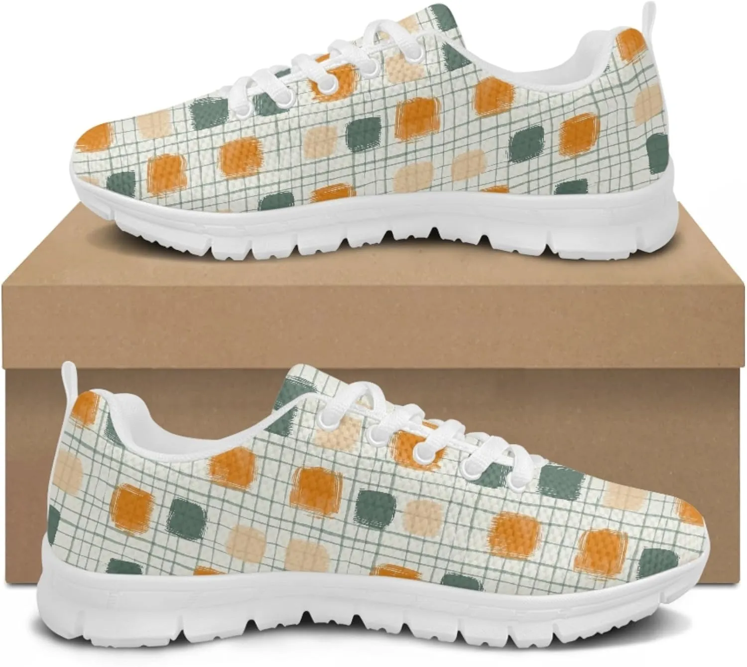 Breathable Sports Shoes for Women Teens Trainer Running Travel Sneaker Walking Low Heel Lightweight Sneakers