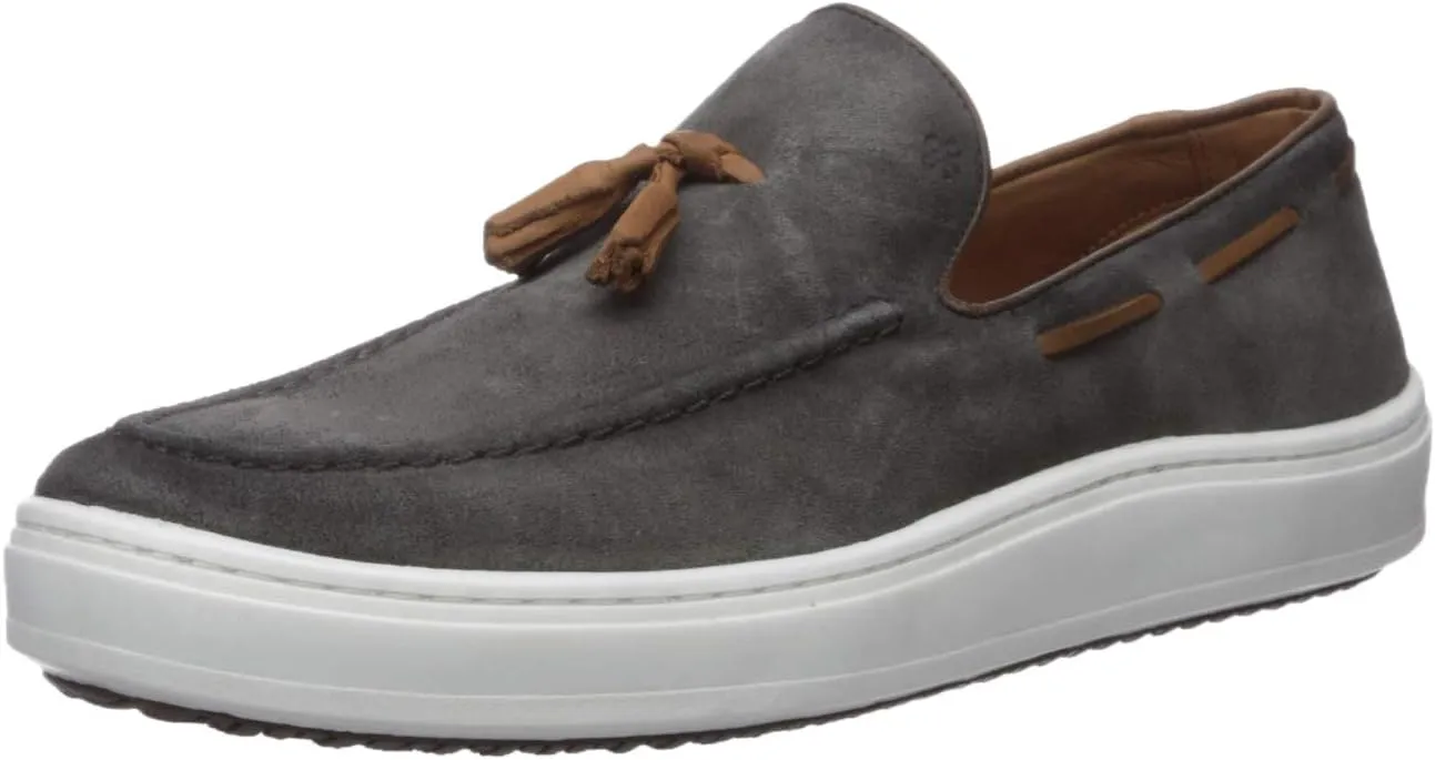 Brothers United Men's Leather Luxury Slip on Tassel Loafer