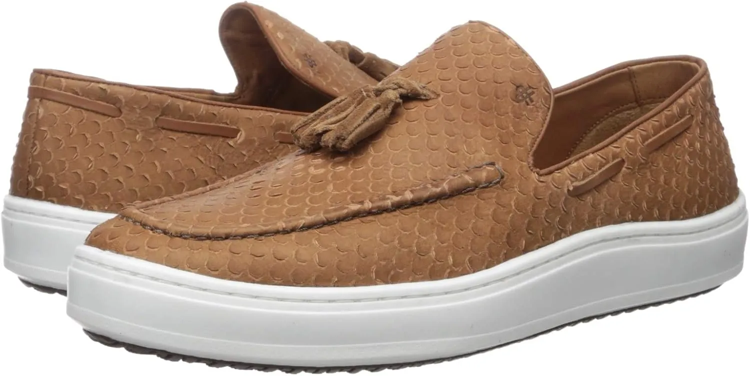 Brothers United Men's Leather Luxury Slip on Tassel Loafer