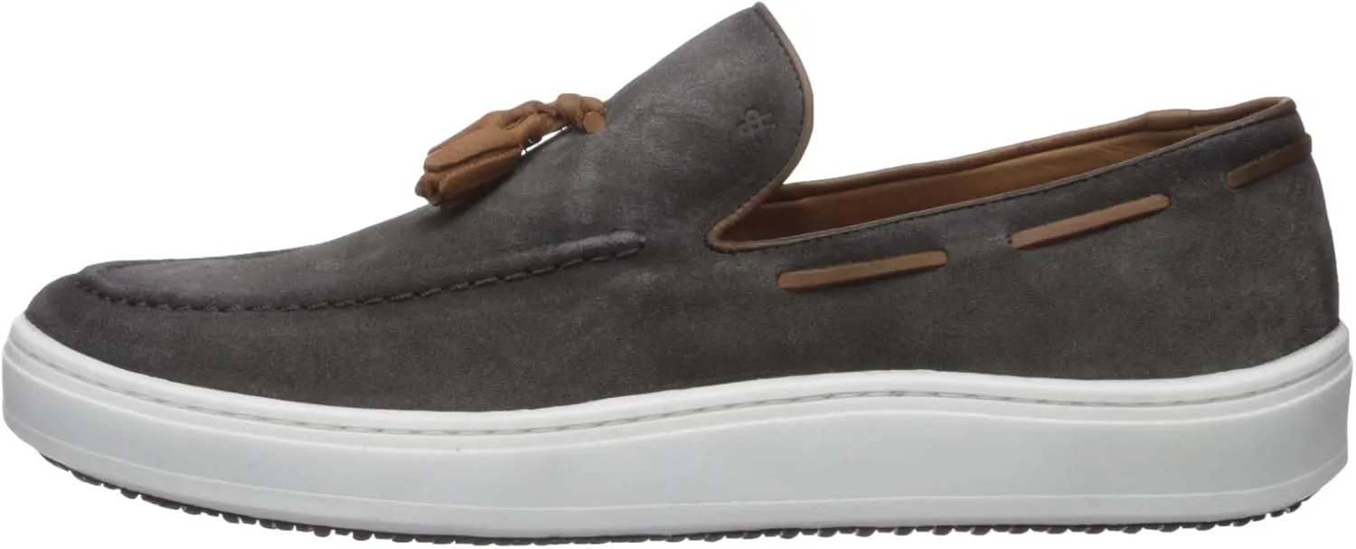 Brothers United Men's Leather Luxury Slip on Tassel Loafer
