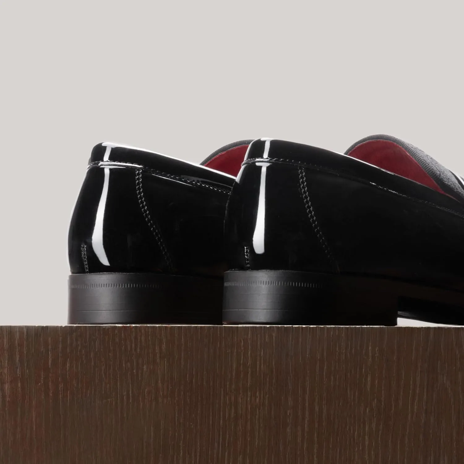 Bruno Marc Men's Tuxedo Patent Loafers Classic Velvet Slip-on Dress Shoes