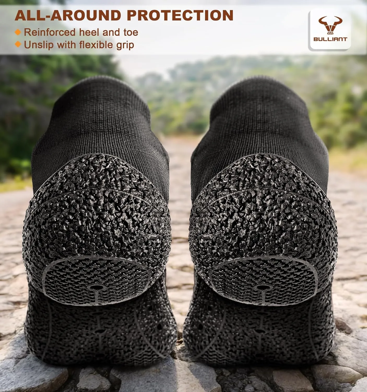BULLIANT Women Water Shoes Slipper Socks Barefoot Hiking Shoes for Men Women with Cushioned Insole&Drainage Sole